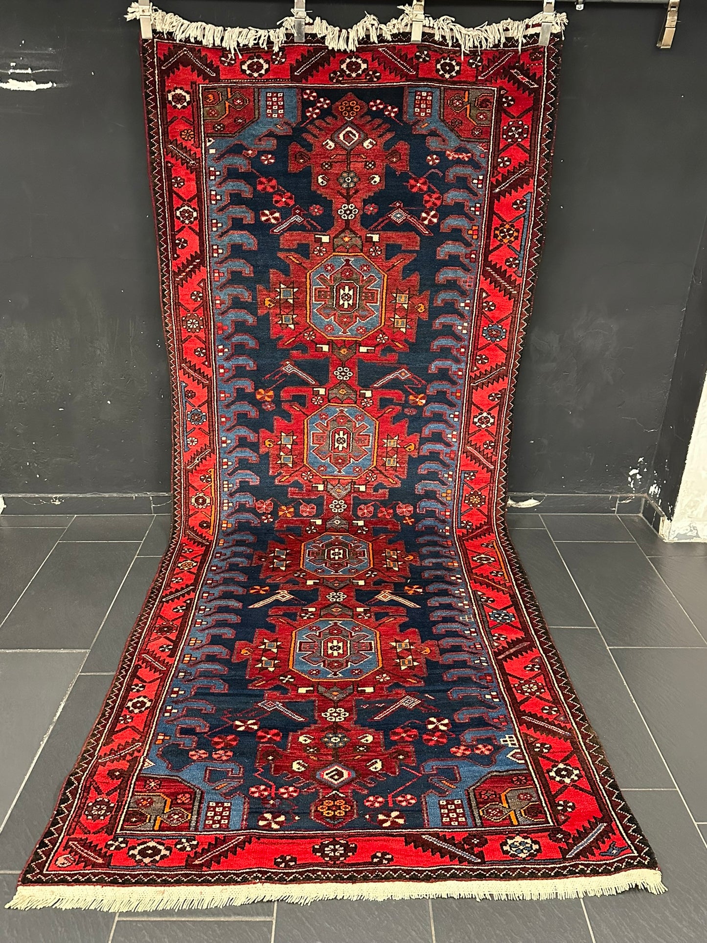 Handgeknüpfter Perser Teppich – Bidjar Zanjan Naturfarben Neu 304X127CM