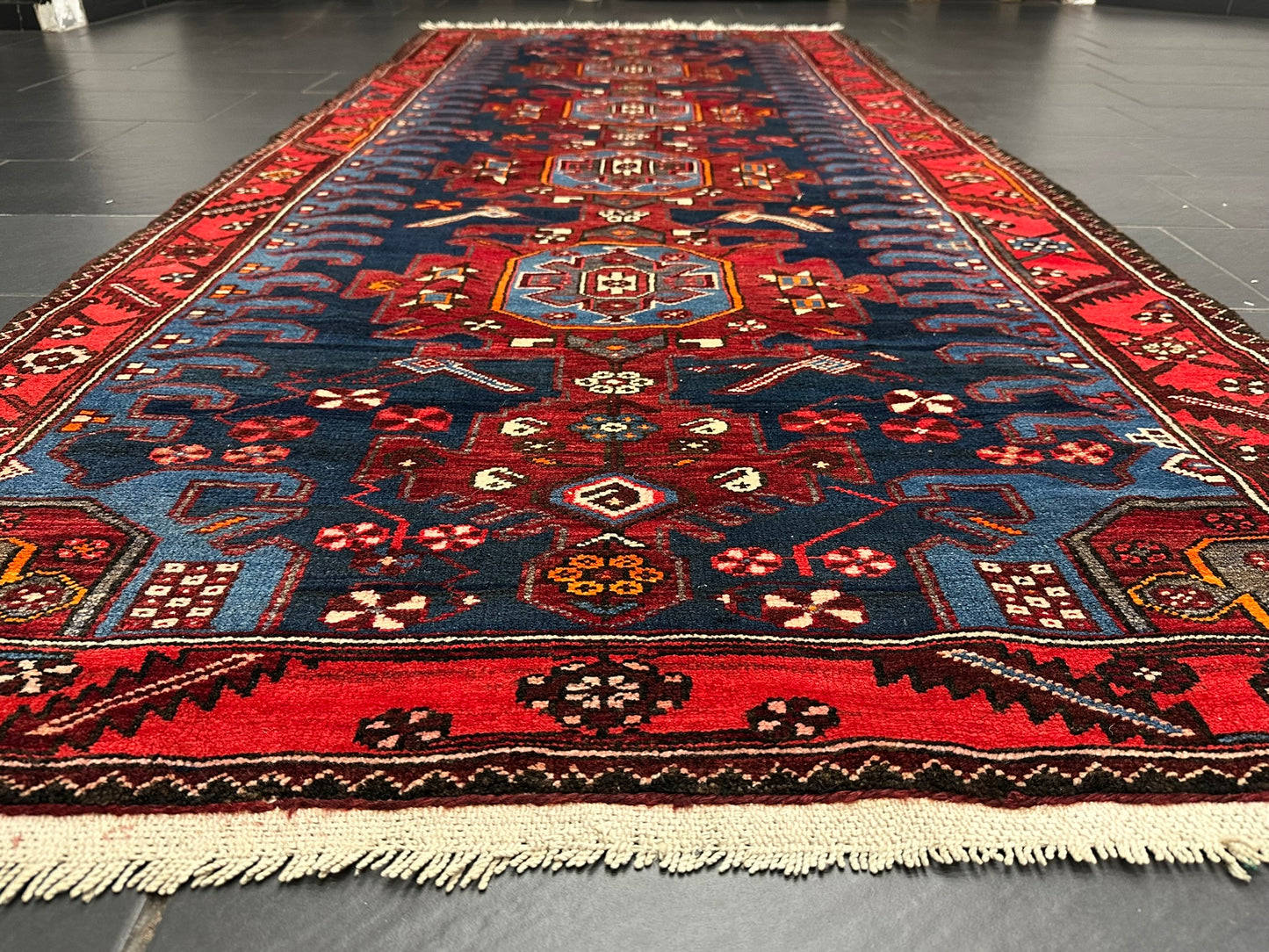 Handgeknüpfter Perser Teppich – Bidjar Zanjan Naturfarben Neu 304X127CM
