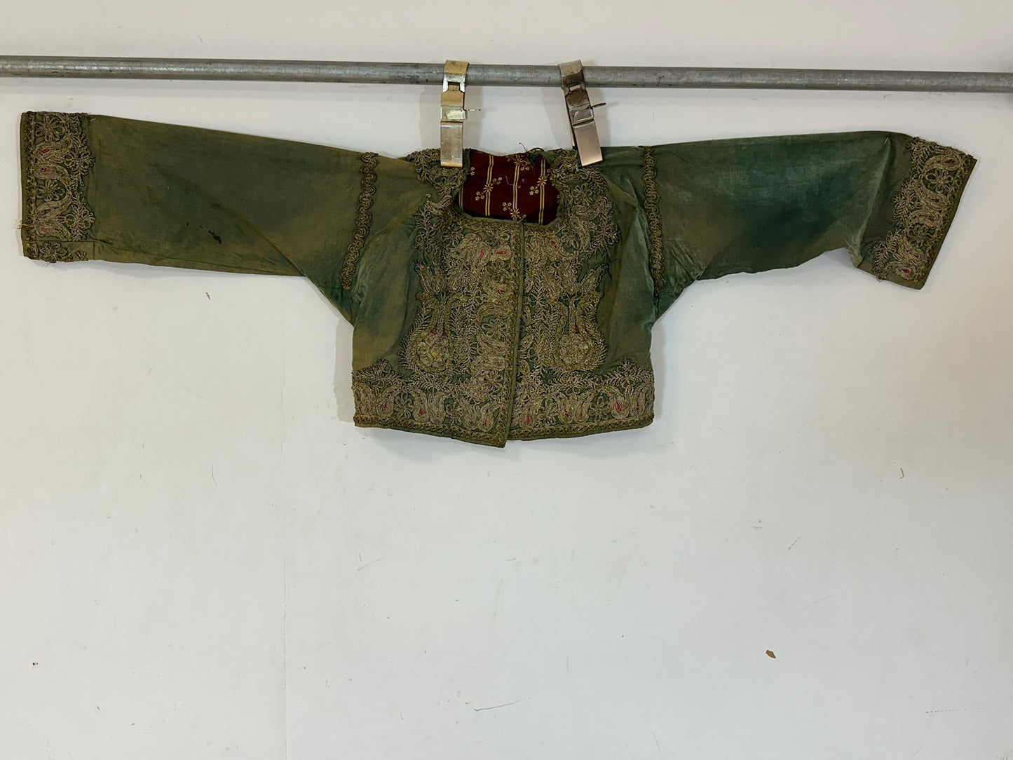 Orient Antike Osmanische Jacke Textil Handgestickt 130x40 cm