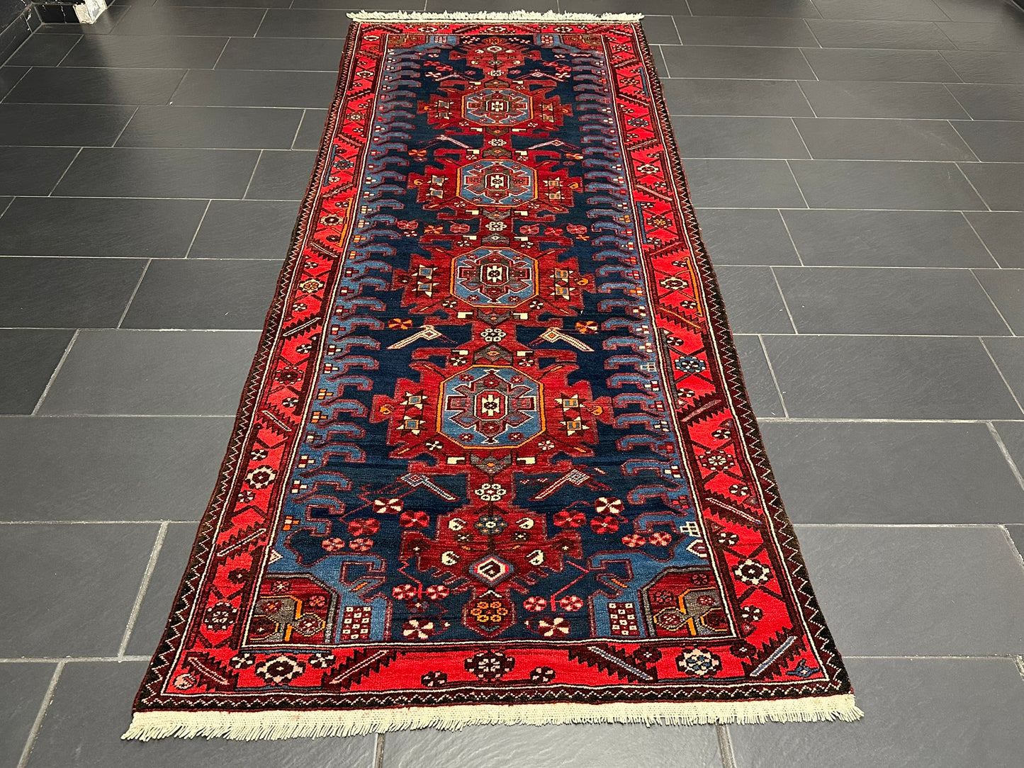 Handgeknüpfter Perser Teppich – Bidjar Zanjan Naturfarben Neu 304X127CM