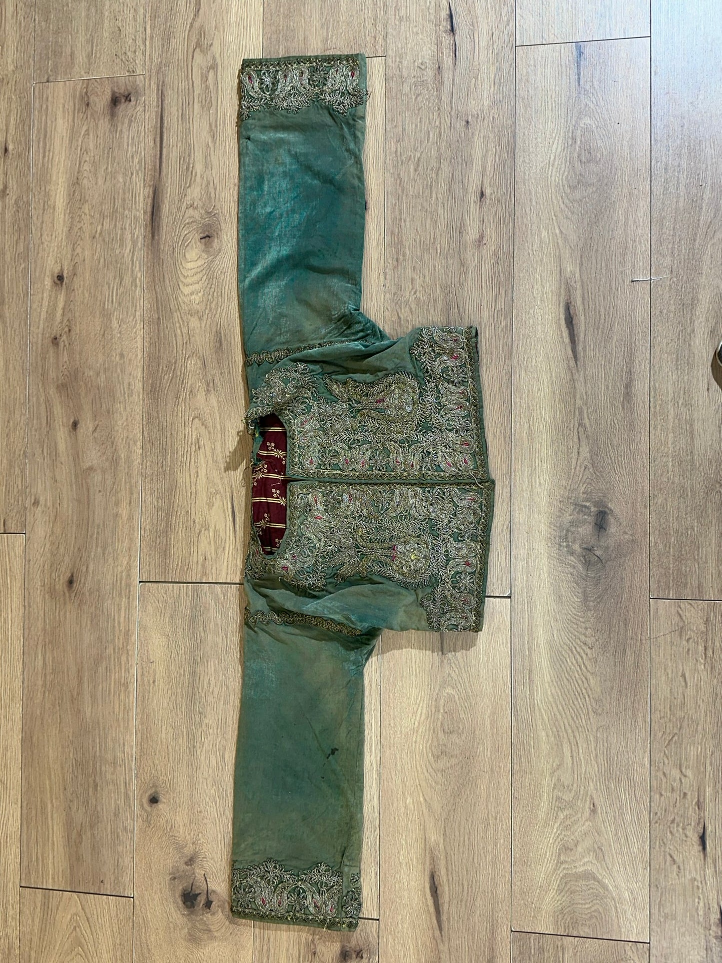 Orient Antike Osmanische Jacke Textil Handgestickt 130x40 cm