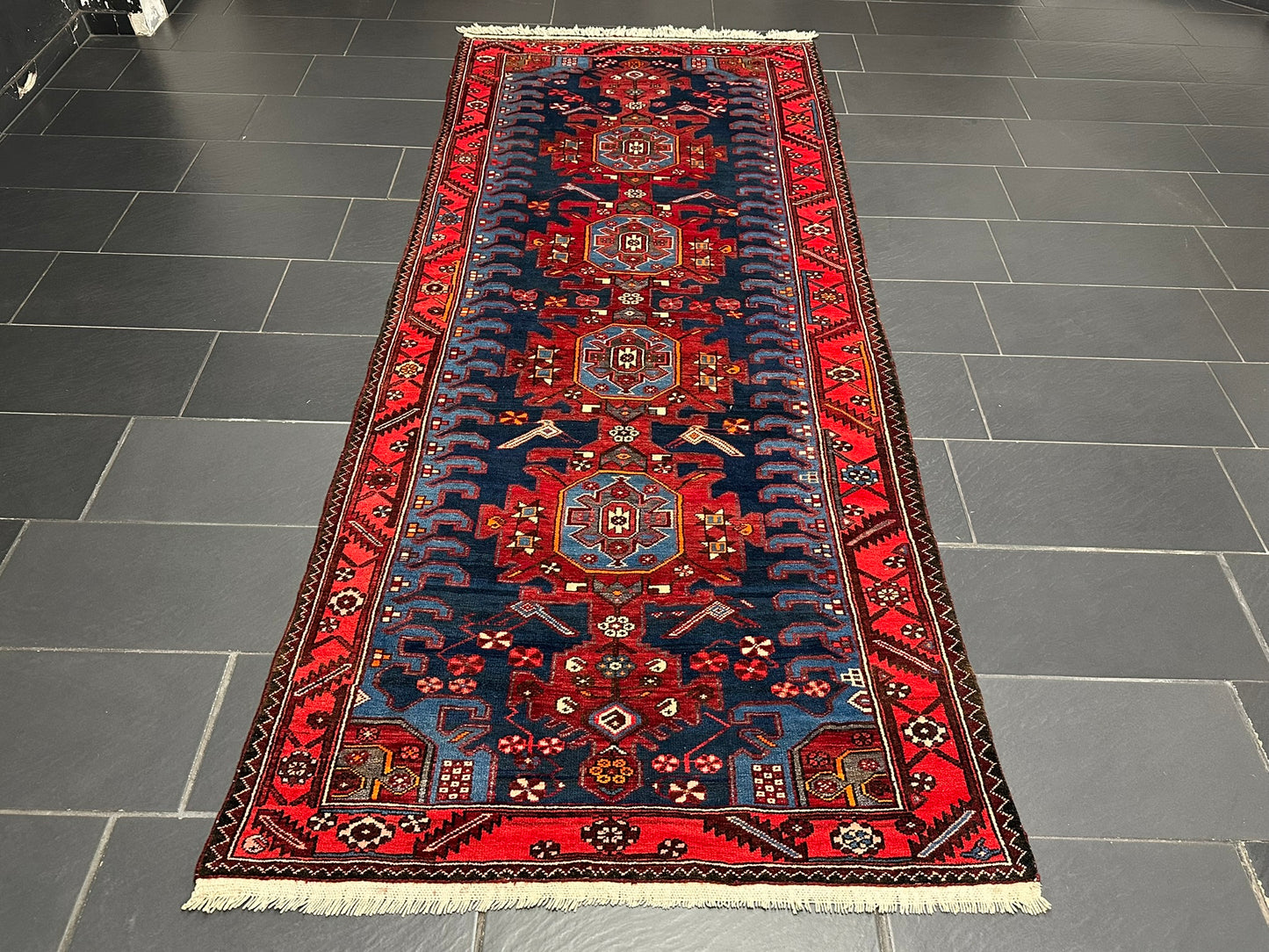 Handgeknüpfter Perser Teppich – Bidjar Zanjan Naturfarben Neu 304X127CM