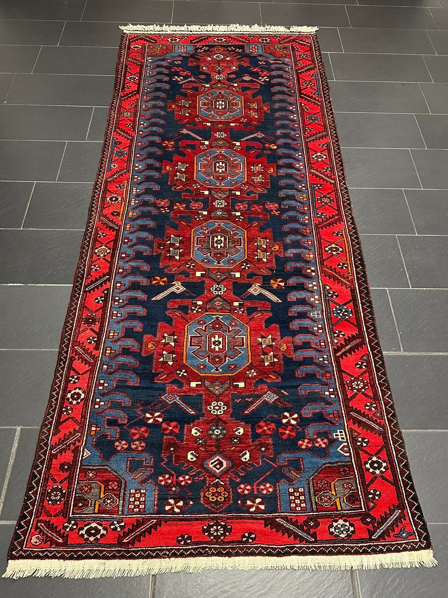 Handgeknüpfter Perser Teppich – Bidjar Zanjan Naturfarben Neu 304X127CM