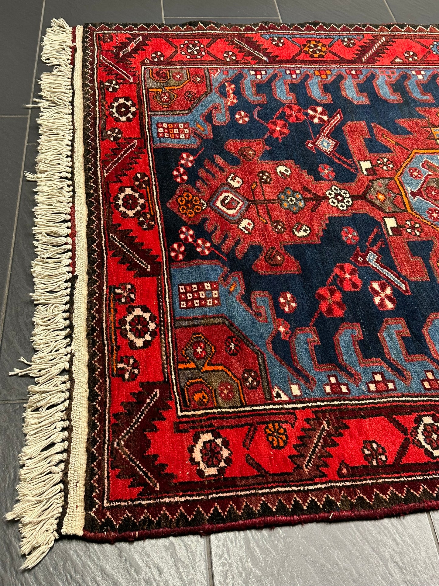 Handgeknüpfter Perser Teppich – Bidjar Zanjan Naturfarben Neu 304X127CM