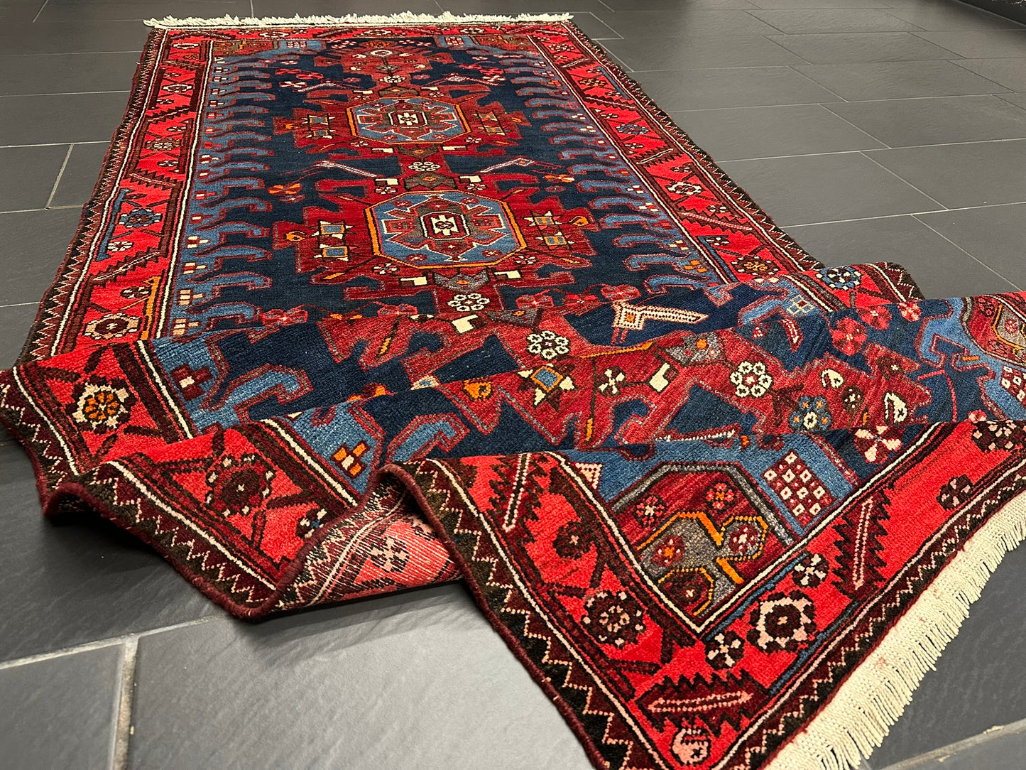 Handgeknüpfter Perser Teppich – Bidjar Zanjan Naturfarben Neu 304X127CM