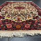 Handgeknüpfter Perser Teppich – Bidjar Rosen Korkwolle NeU 142X107CM