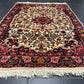 Handgeknüpfter Perser Teppich – Bidjar Rosen Korkwolle NeU 142X107CM