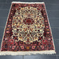 Handgeknüpfter Perser Teppich – Bidjar Rosen Korkwolle NeU 142X107CM
