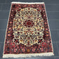 Handgeknüpfter Perser Teppich – Bidjar Rosen Korkwolle NeU 142X107CM