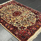 Handgeknüpfter Perser Teppich – Bidjar Rosen Korkwolle NeU 142X107CM