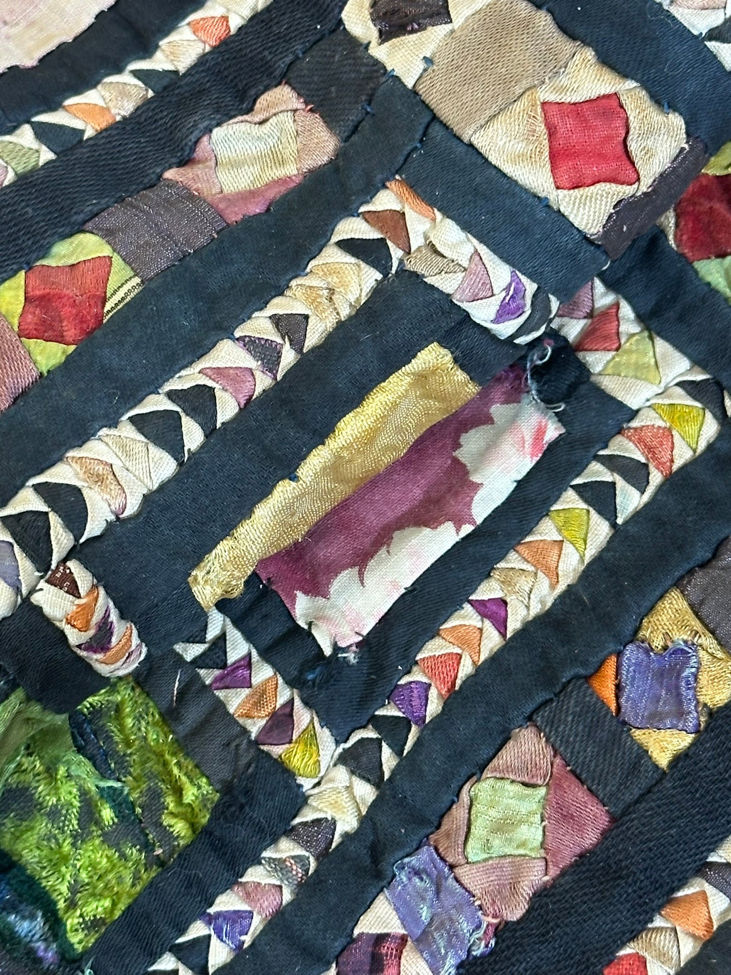 Orient Antikes Anatolisches Kelim Fragment Tuch 44x37 cm