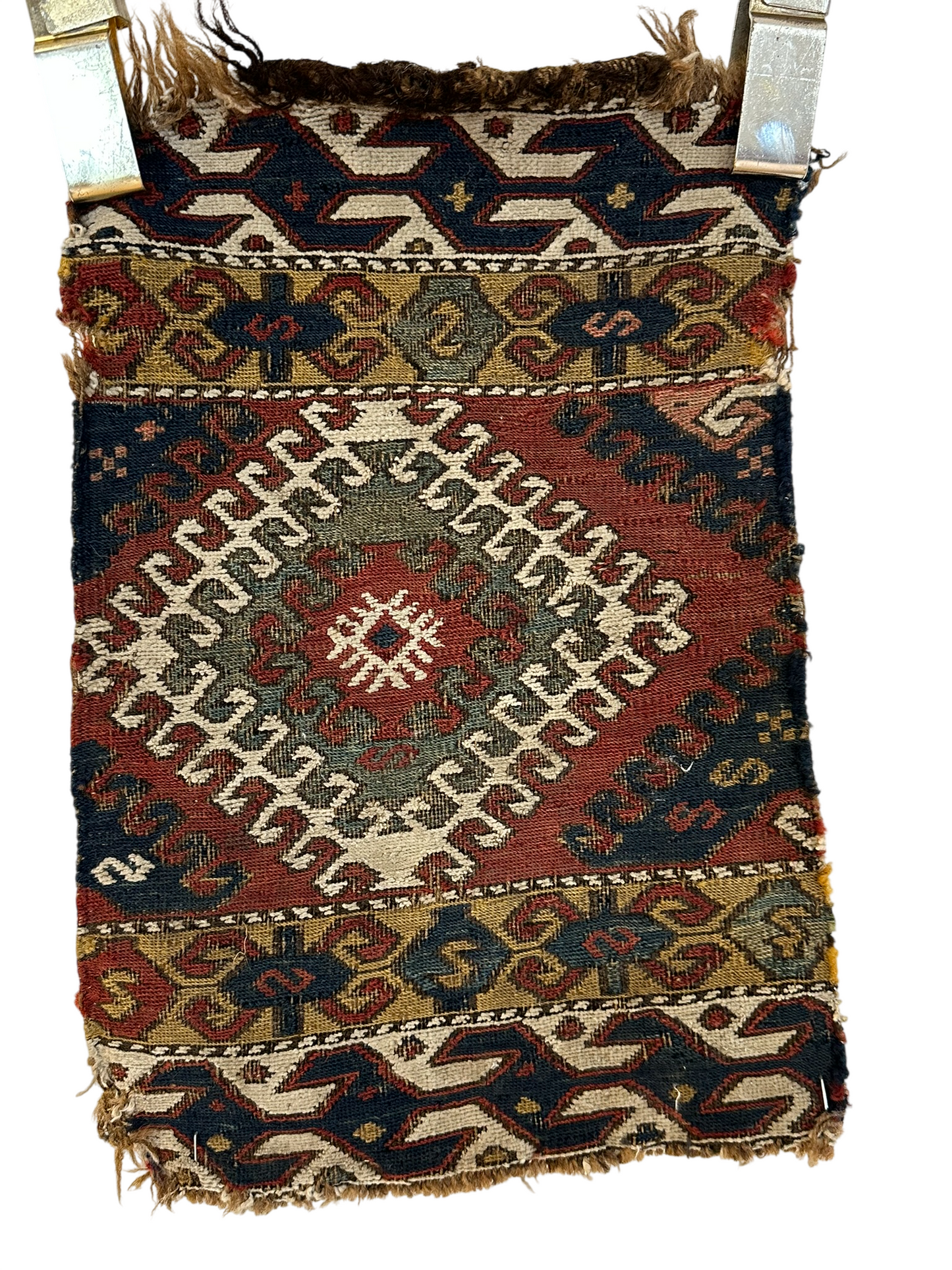 Orient Antikes Anatolisches Kelim Fragment Tasche 46x30 cm