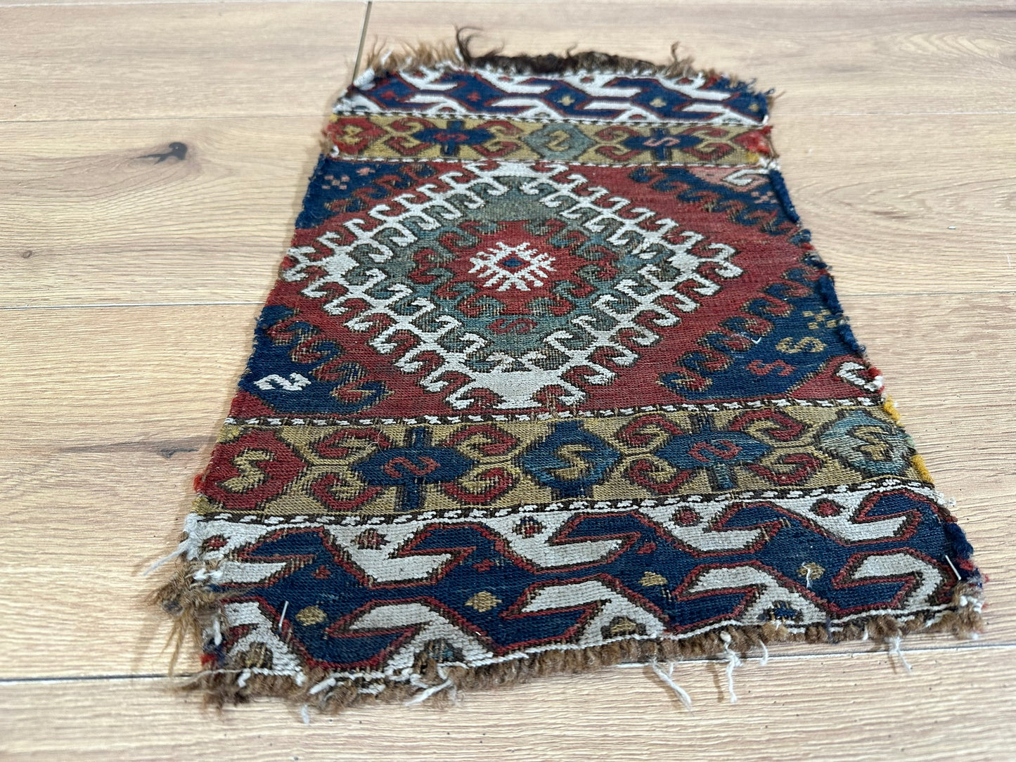Orient Antikes Anatolisches Kelim Fragment Tasche 46x30 cm