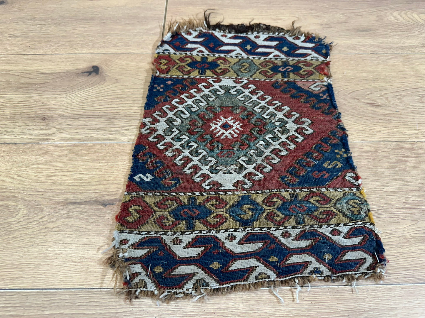 Orient Antikes Anatolisches Kelim Fragment Tasche 46x30 cm