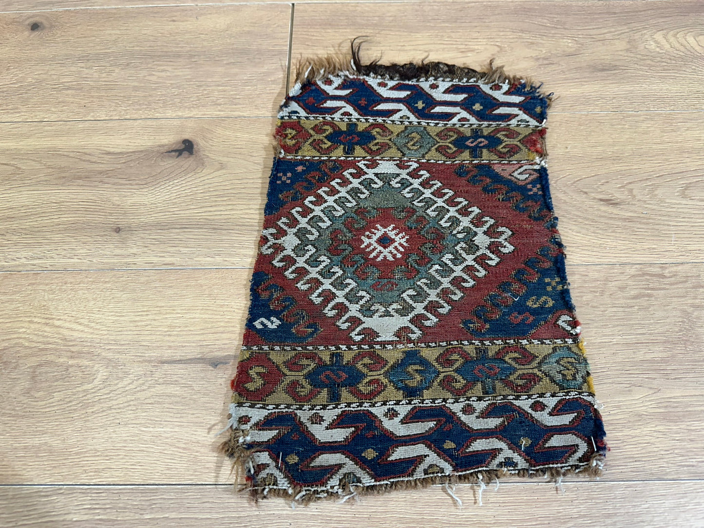 Orient Antikes Anatolisches Kelim Fragment Tasche 46x30 cm