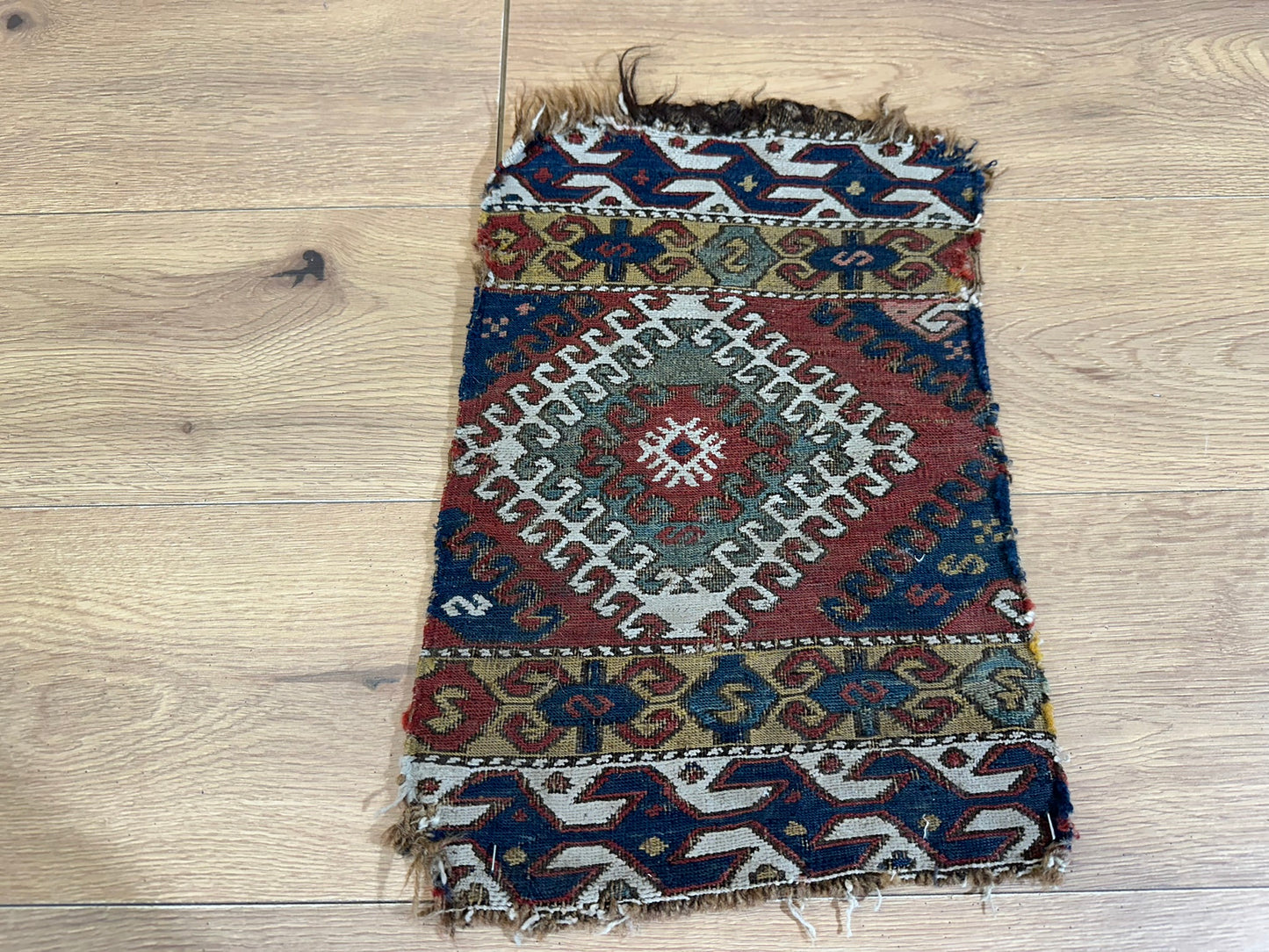 Orient Antikes Anatolisches Kelim Fragment Tasche 46x30 cm