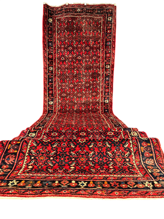 Handgeknüpfter Perser Teppich – Hosseinabad Läufer Wolle Neu 532X113CM