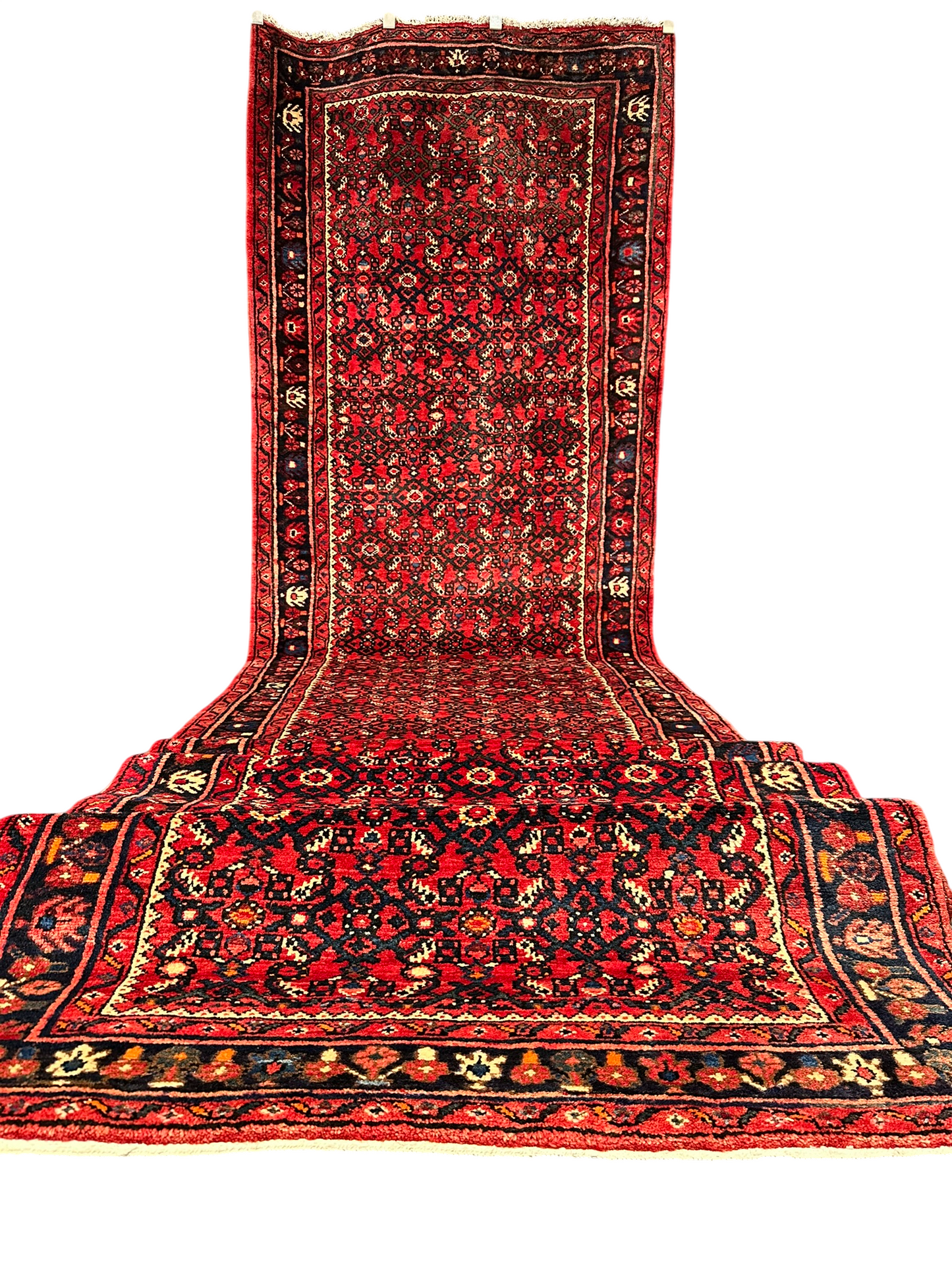Handgeknüpfter Perser Teppich – Hosseinabad Läufer Wolle Neu 532X113CM