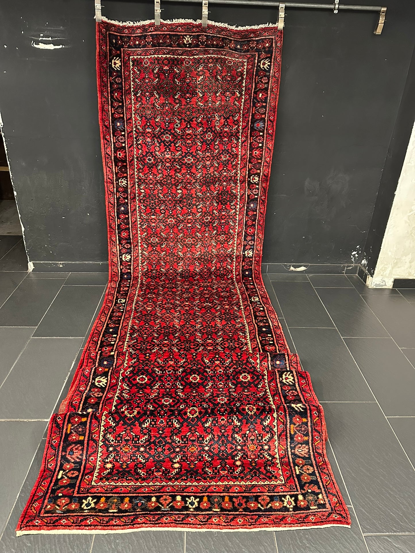 Handgeknüpfter Perser Teppich – Hosseinabad Läufer Wolle Neu 532X113CM