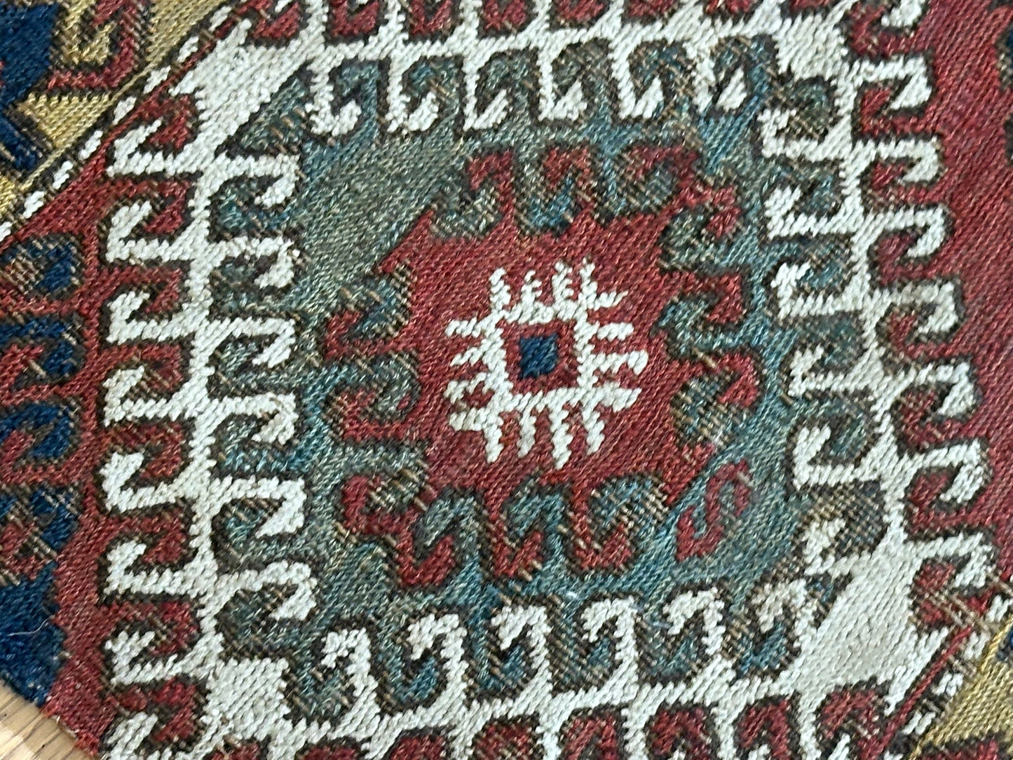 Orient Antikes Anatolisches Kelim Fragment Tasche 46x30 cm