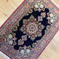 Handgeknüpfter Perser Orientteppich: Feiner Ghom Seidenteppich 115x75cm