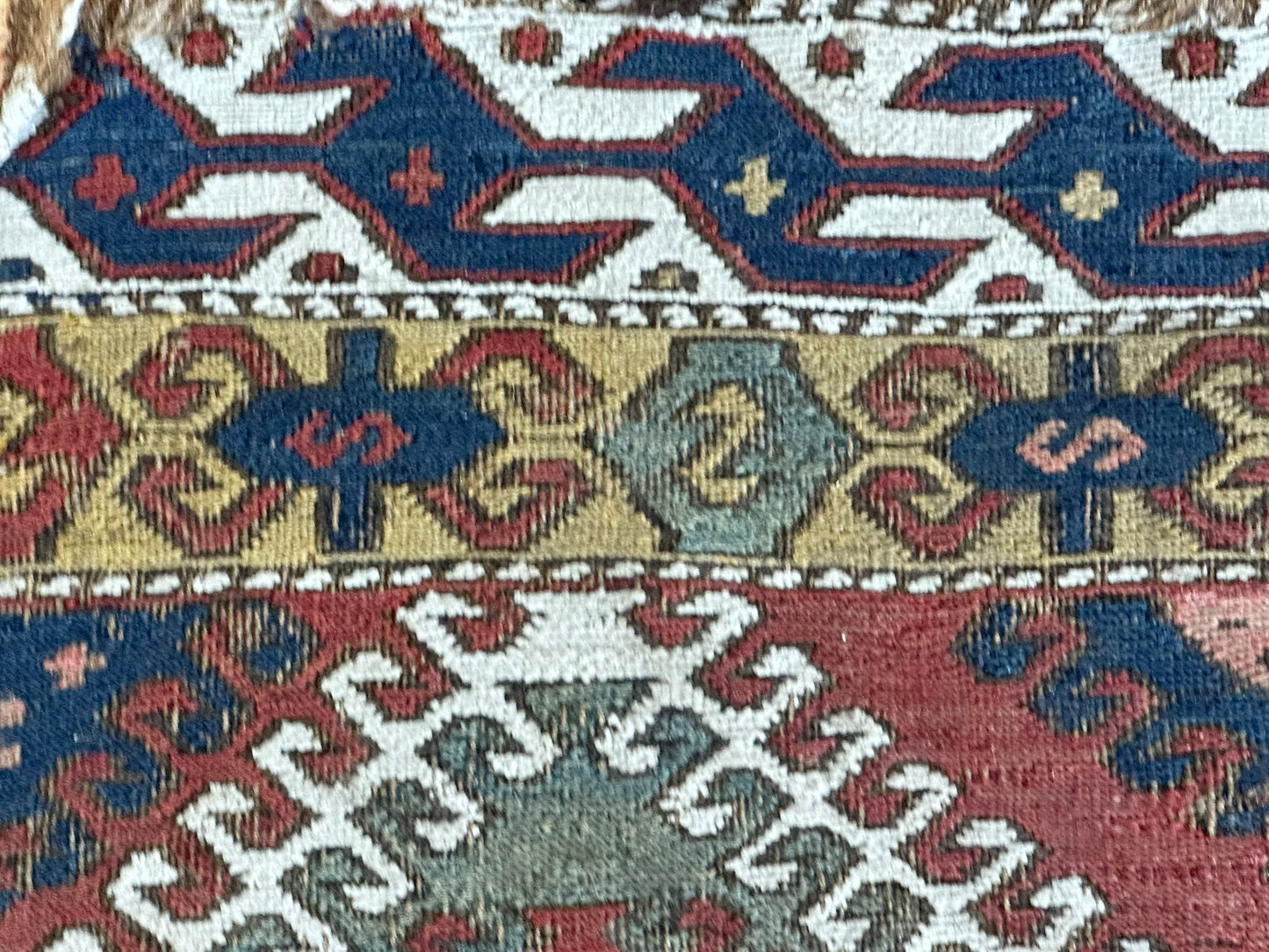 Orient Antikes Anatolisches Kelim Fragment Tasche 46x30 cm