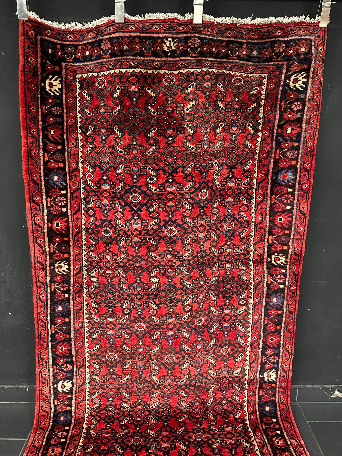 Handgeknüpfter Perser Teppich – Hosseinabad Läufer Wolle Neu 532X113CM
