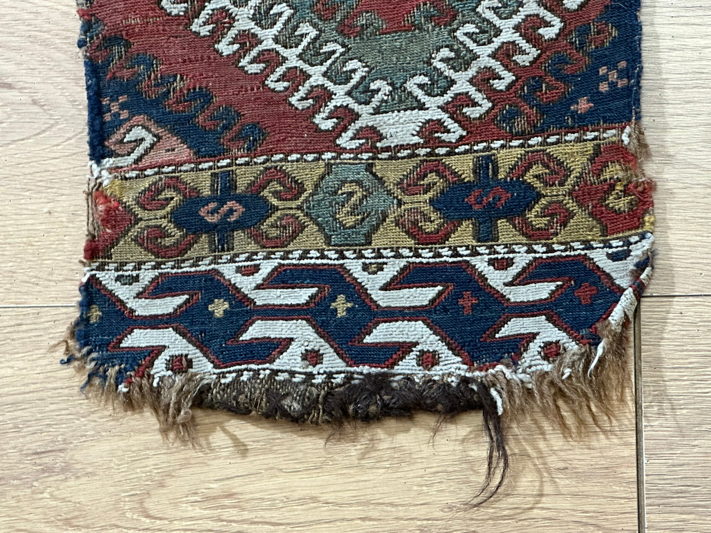 Orient Antikes Anatolisches Kelim Fragment Tasche 46x30 cm