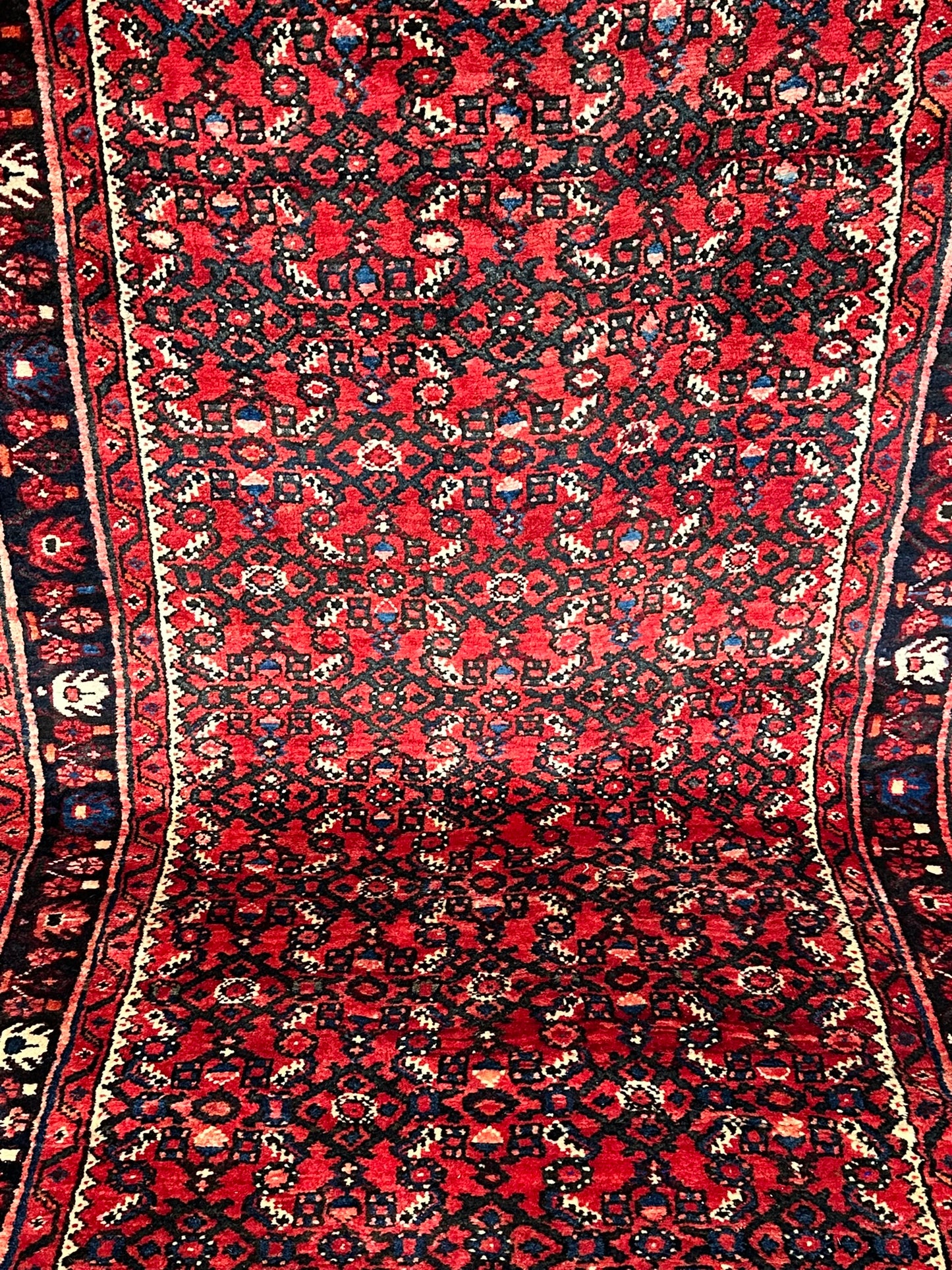 Handgeknüpfter Perser Teppich – Hosseinabad Läufer Wolle Neu 532X113CM