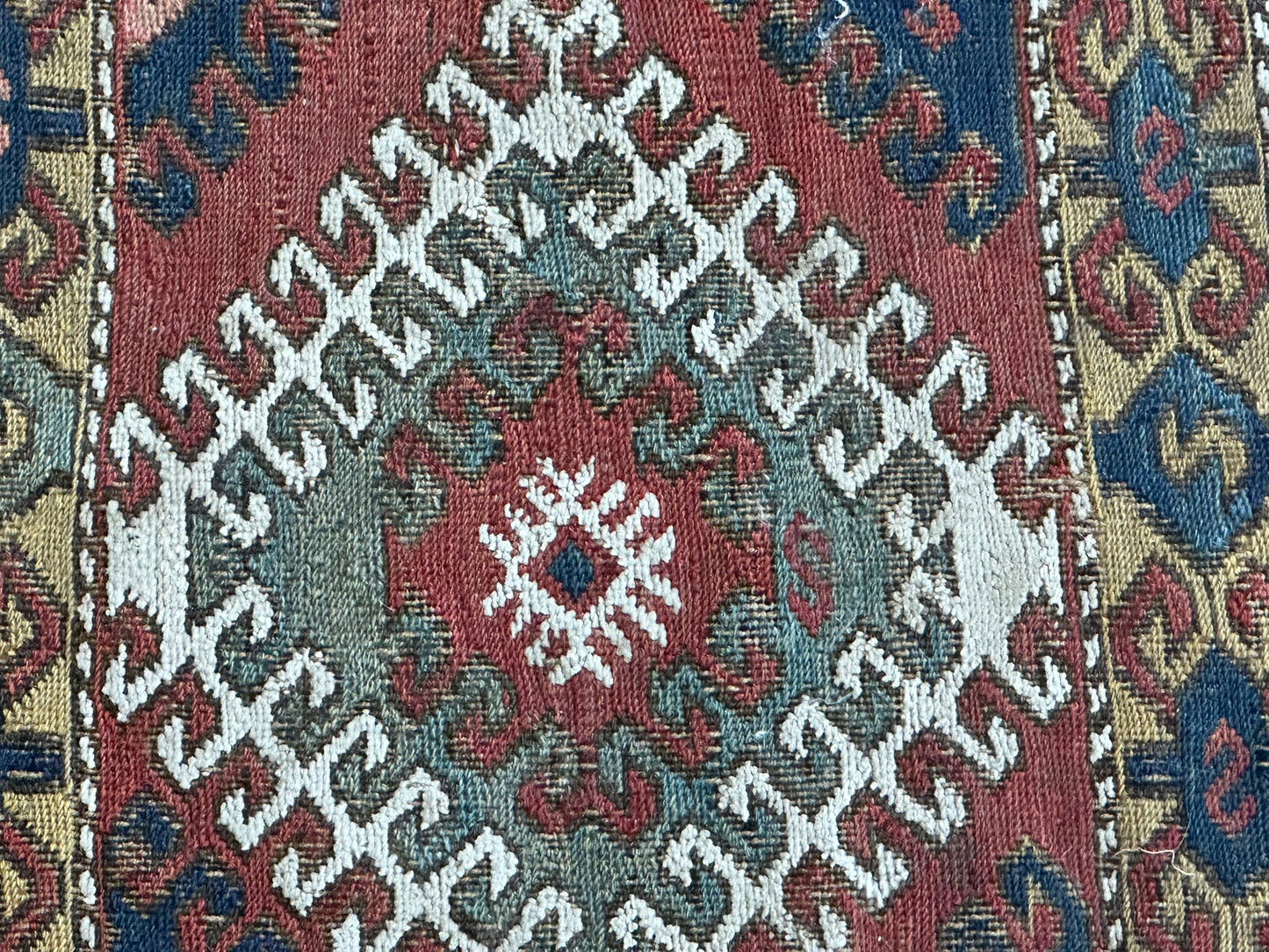 Orient Antikes Anatolisches Kelim Fragment Tasche 46x30 cm
