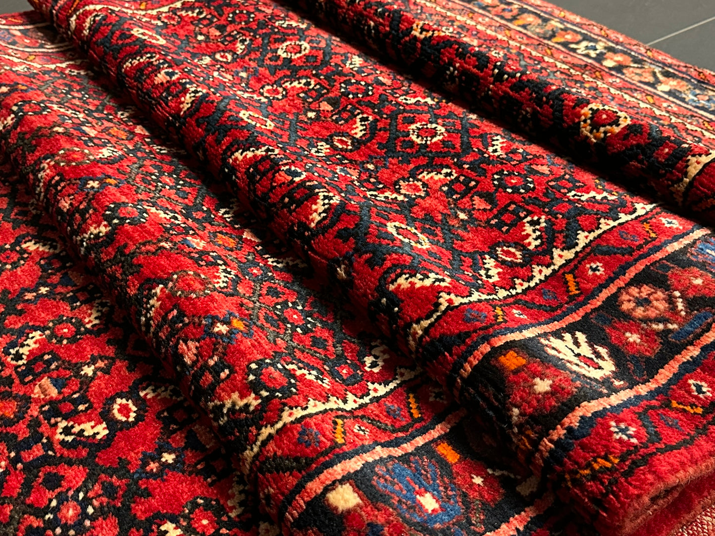 Handgeknüpfter Perser Teppich – Hosseinabad Läufer Wolle Neu 532X113CM