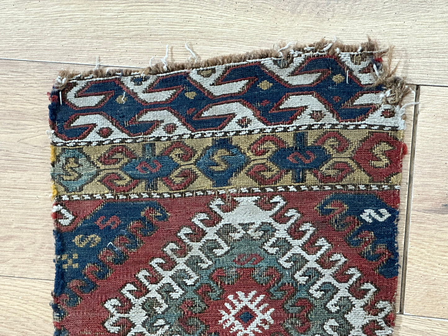 Orient Antikes Anatolisches Kelim Fragment Tasche 46x30 cm