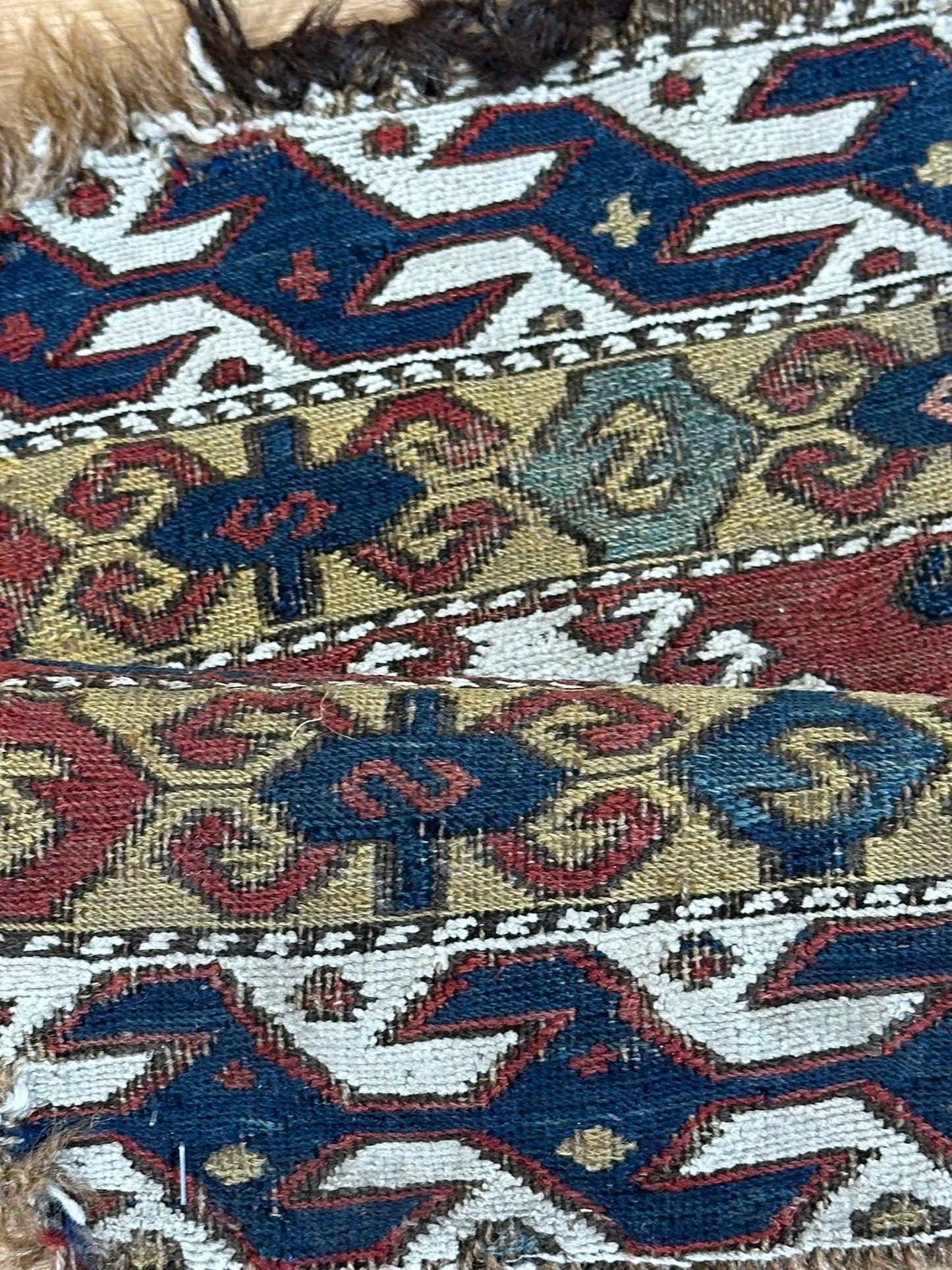 Orient Antikes Anatolisches Kelim Fragment Tasche 46x30 cm