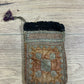 Orient Antike Osmanische Salz-Tasche Textil Handgestickt 17x11 cm