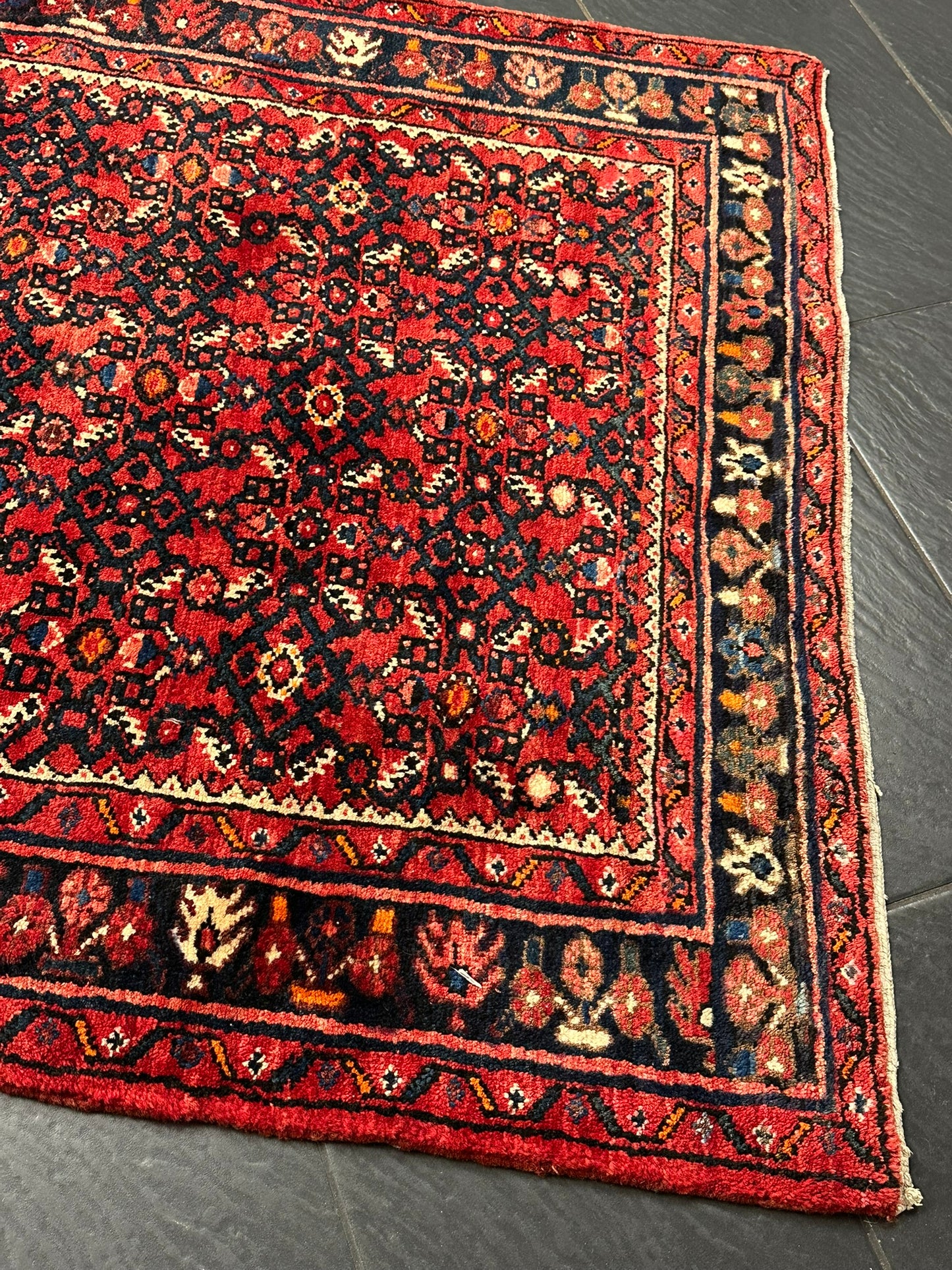 Handgeknüpfter Perser Teppich – Hosseinabad Läufer Wolle Neu 532X113CM