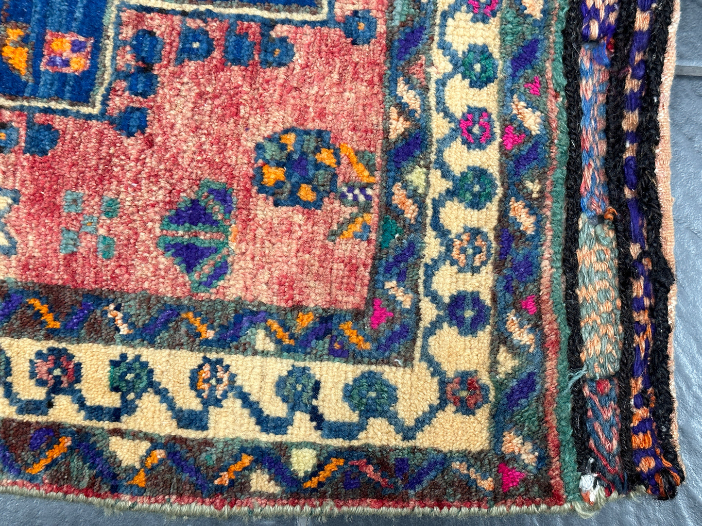 Antike Gaschgai Shiraz Tasche - Handgeknüpfter Perser Orientteppich 60x73 cm