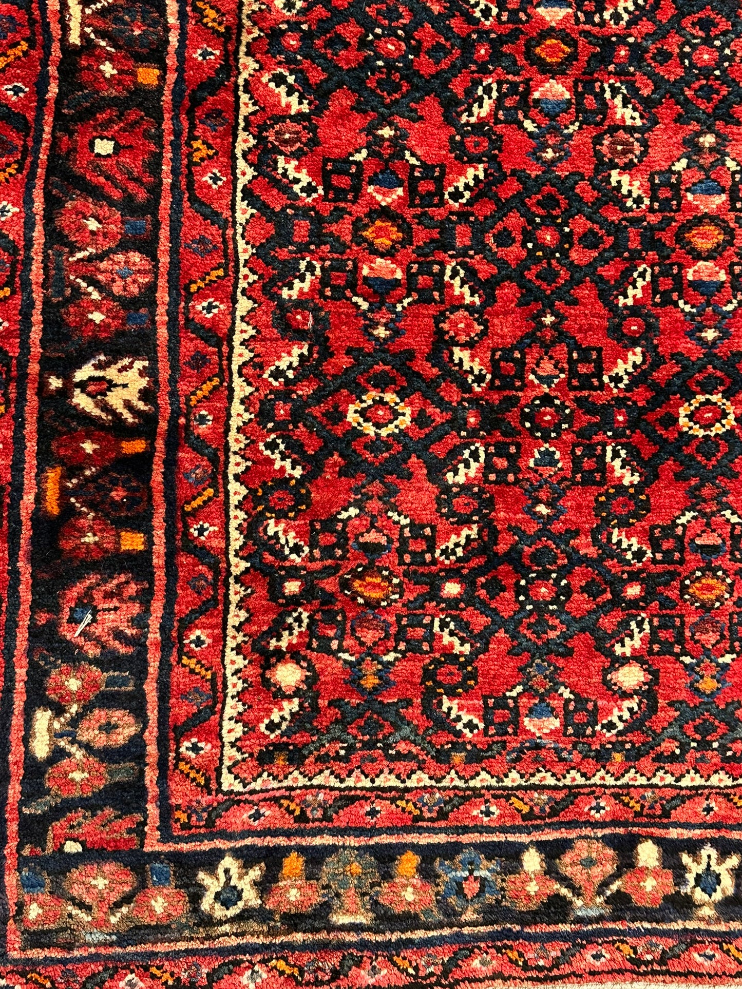 Handgeknüpfter Perser Teppich – Hosseinabad Läufer Wolle Neu 532X113CM