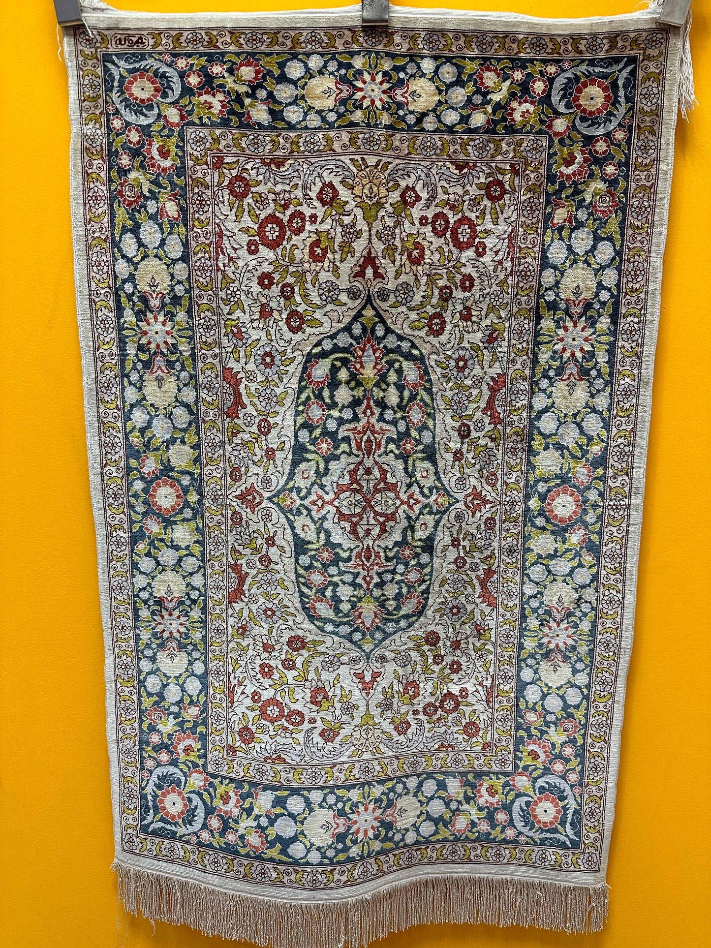 Handgeknüpfter Orientteppich: Feiner Türkei Hereke Seidenteppich 115x70cm