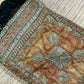 Orient Antike Osmanische Salz-Tasche Textil Handgestickt 17x11 cm