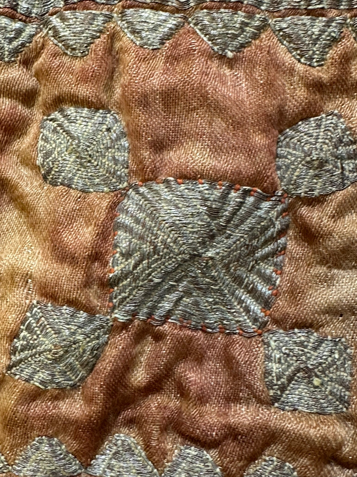 Orient Antike Osmanische Salz-Tasche Textil Handgestickt 17x11 cm