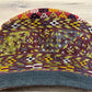 Orient Antike Anatolische Kelim Mütze Kappe Handgestickt 30x26 cm