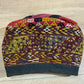 Orient Antike Anatolische Kelim Mütze Kappe Handgestickt 30x26 cm