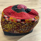 Orient Antike Anatolische Kelim Mütze Kappe Handgestickt 30x26 cm