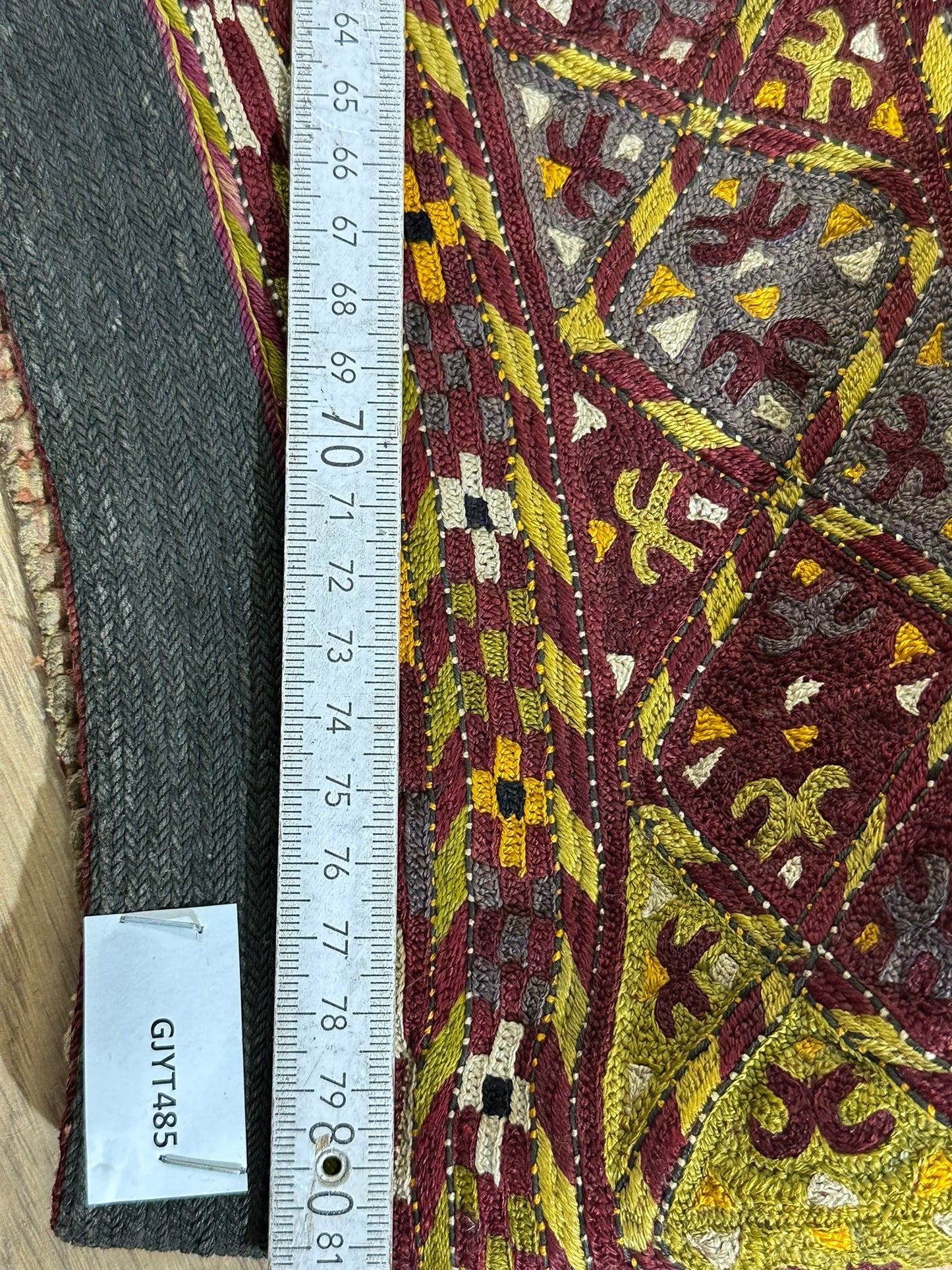 Orient Antike Anatolische Kelim Mütze Kappe Handgestickt 30x26 cm