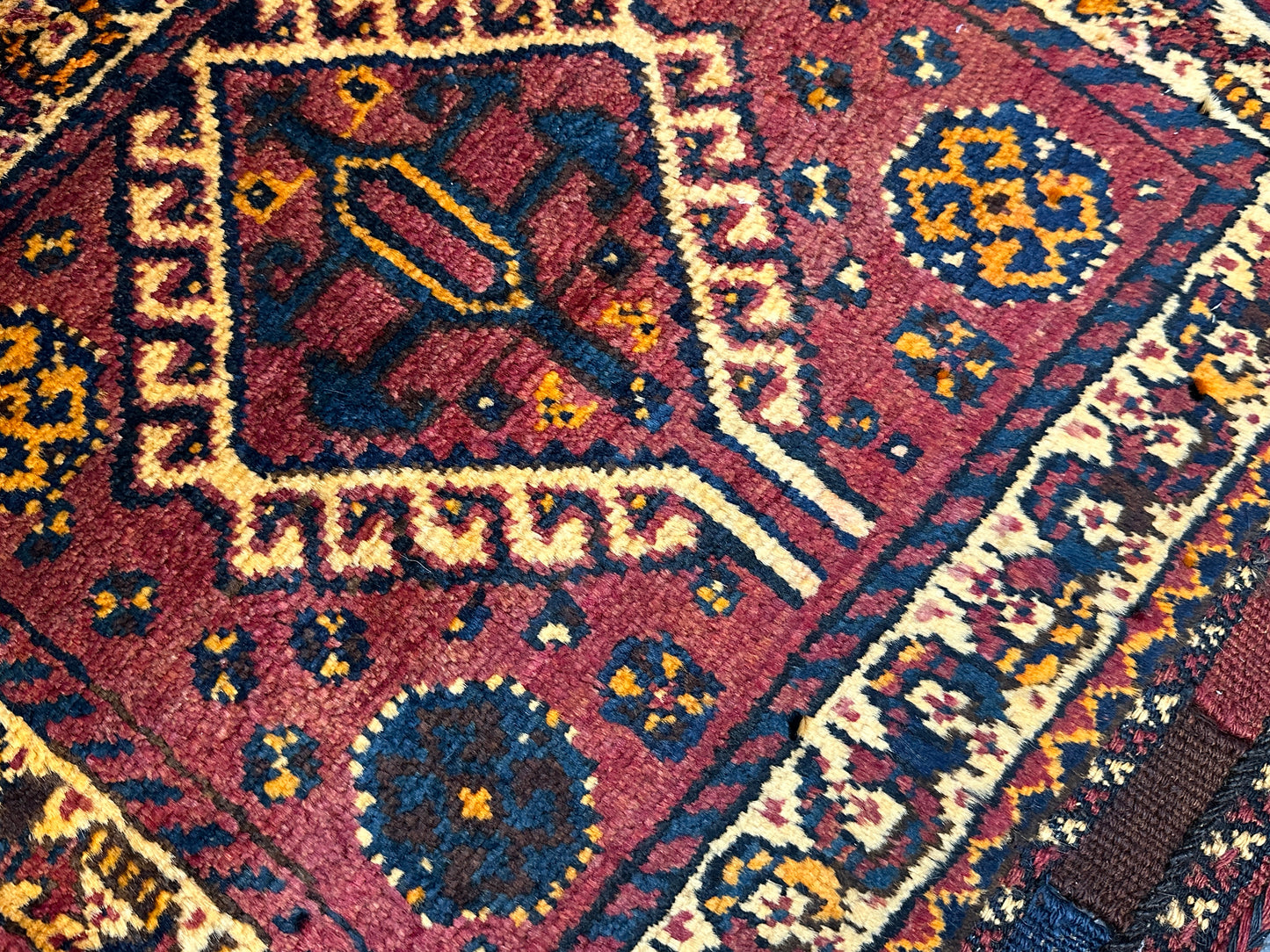 Antike Gaschgai Shiraz Tasche - Handgeknüpfter Perser Orientteppich 60x60 cm
