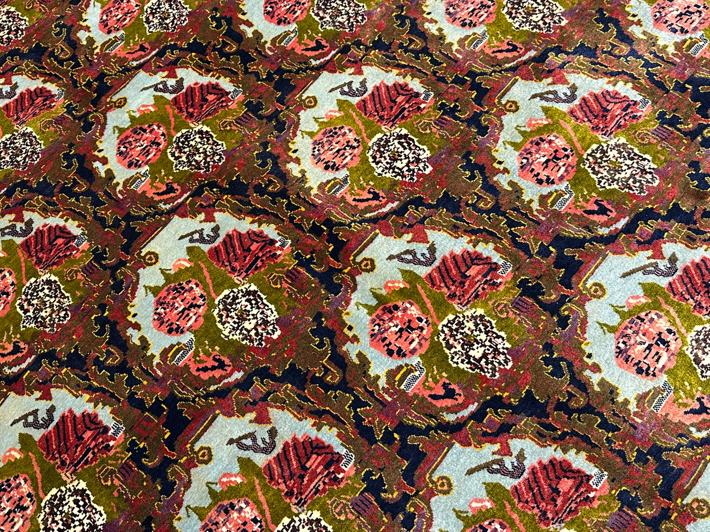 orientteppich handgeknüpft Bidjar SENNEH floral 348x258 cm