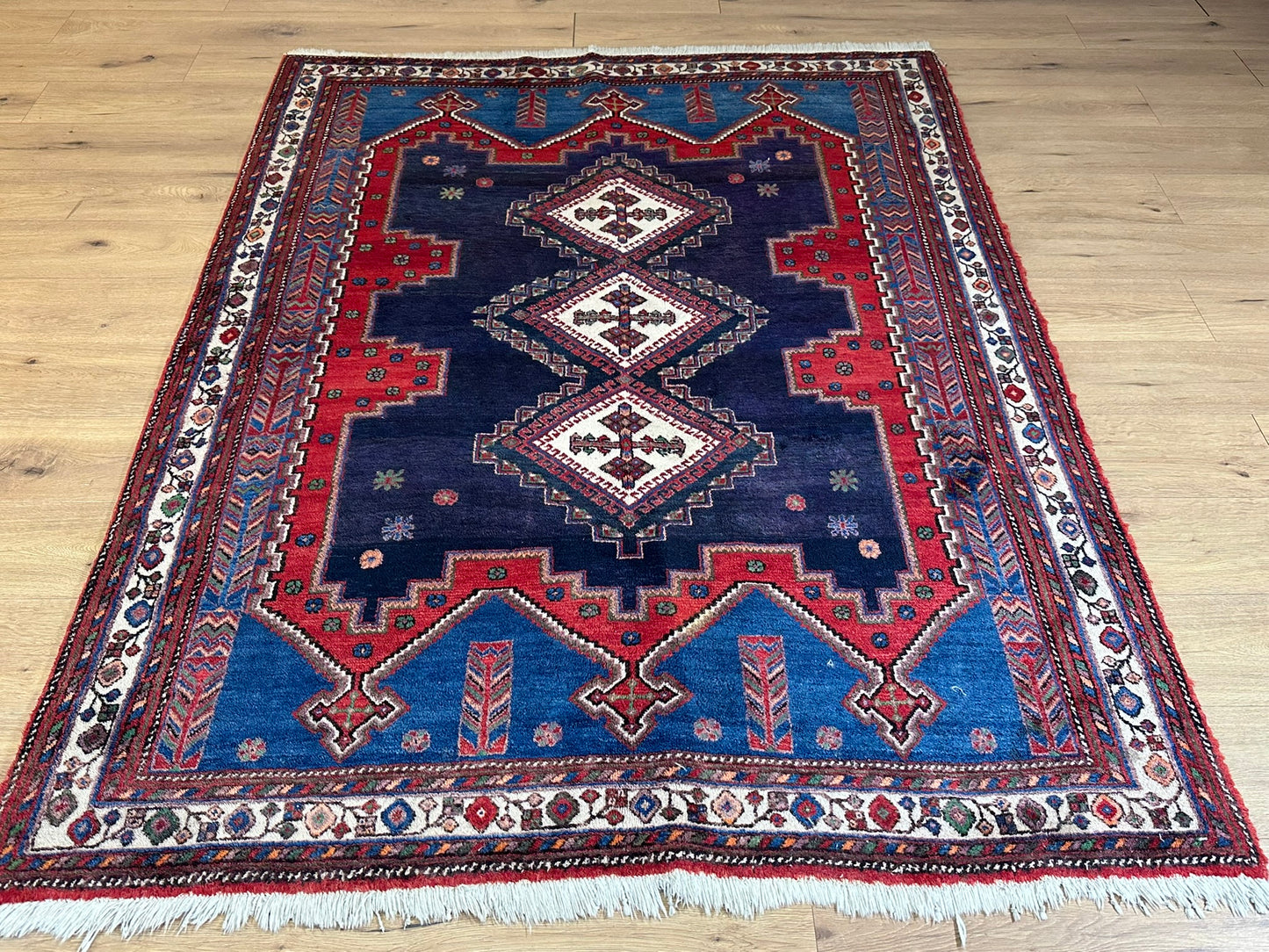 Orientteppich Handgeknüpft Afschari 213x156 cm