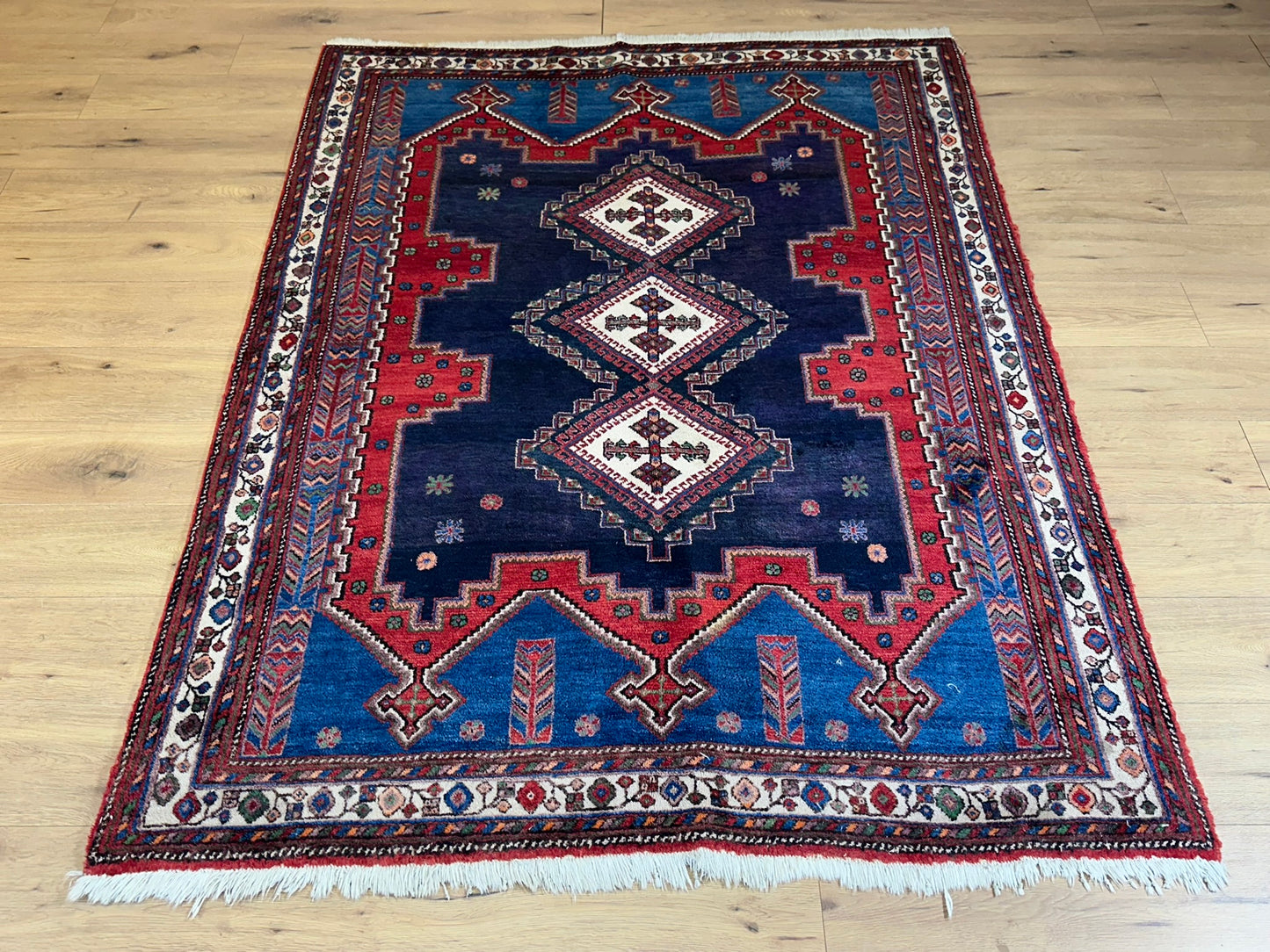 Orientteppich Handgeknüpft Afschari 213x156 cm