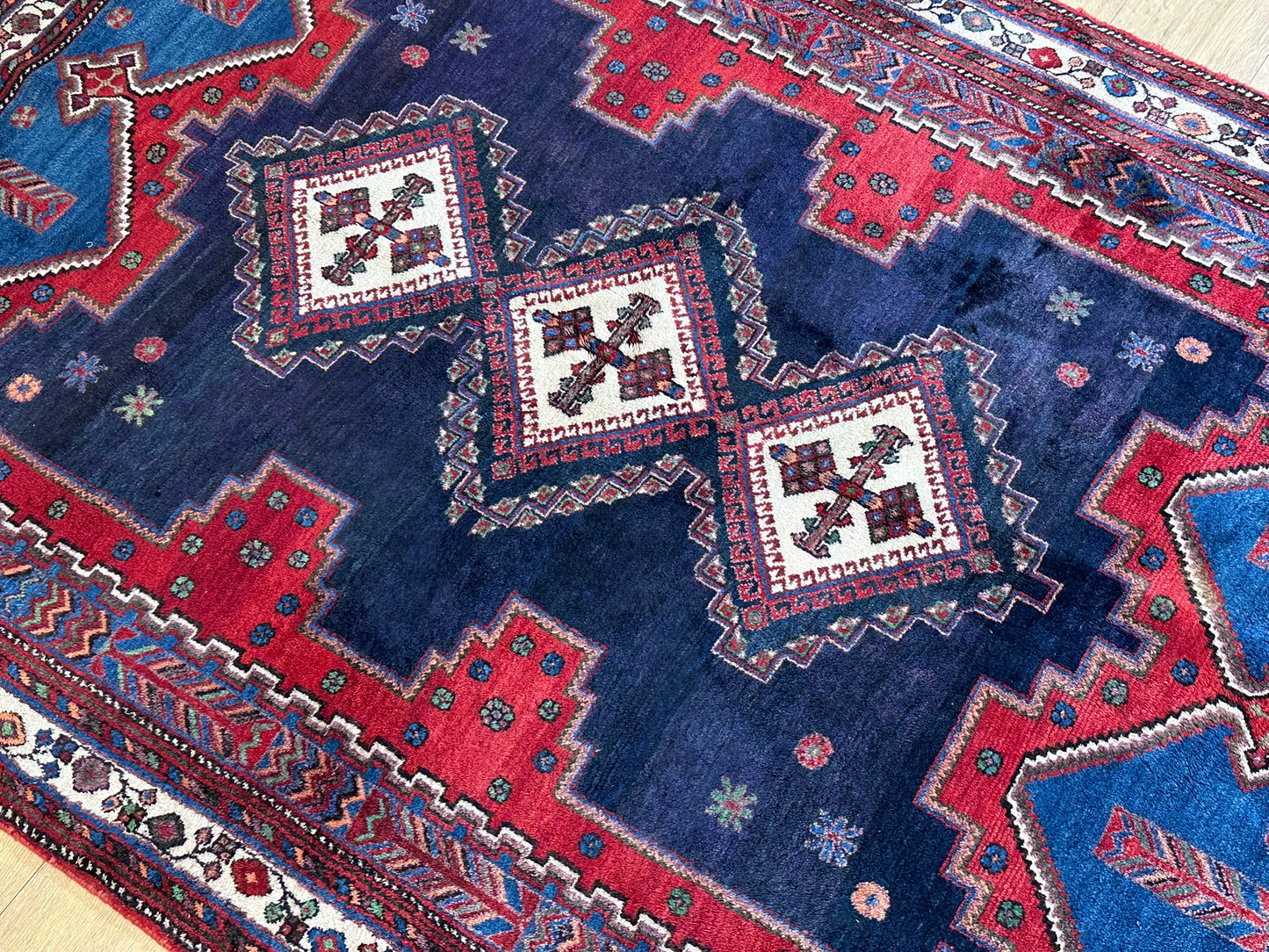 Orientteppich Handgeknüpft Afschari 213x156 cm