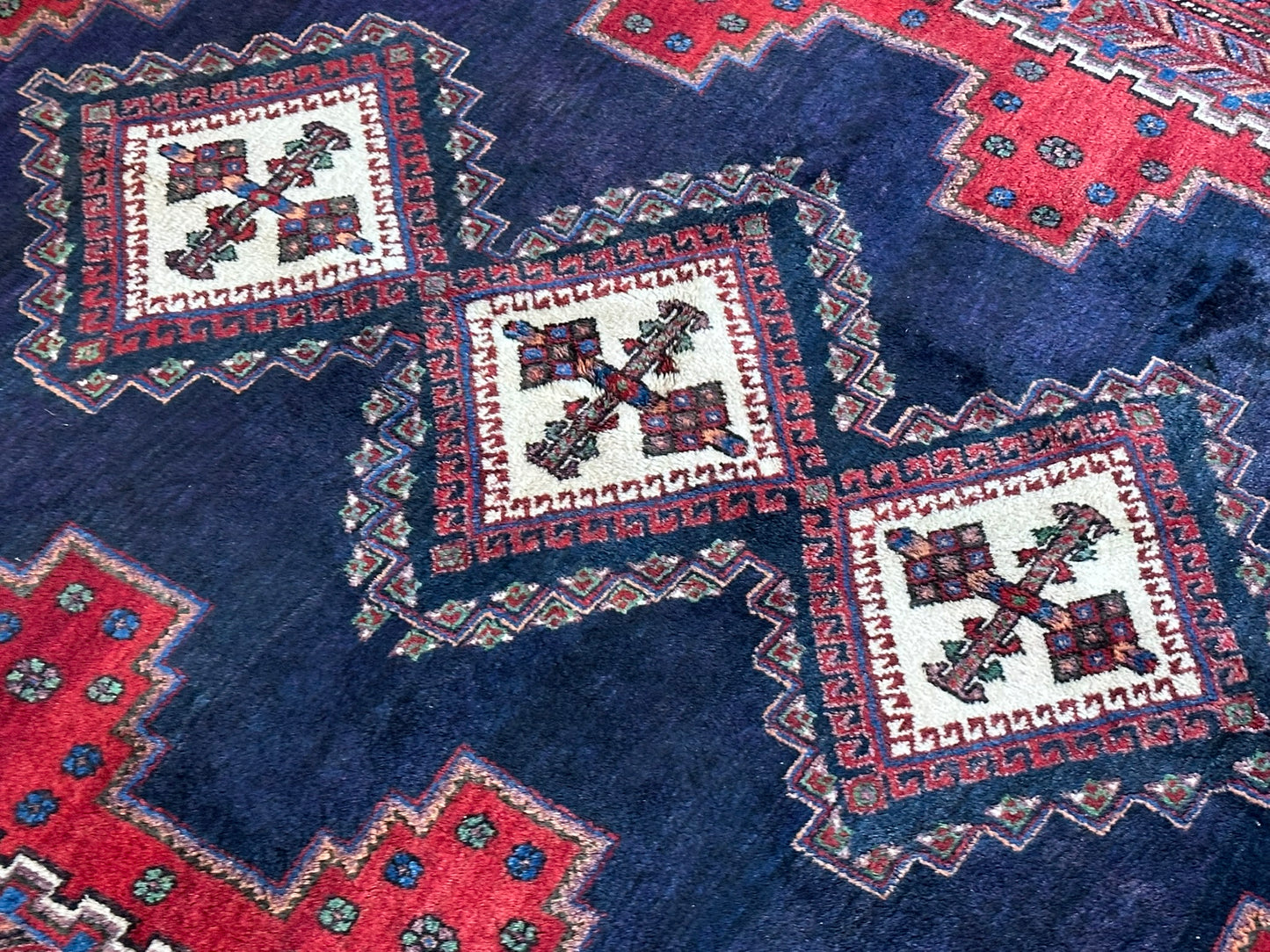 Orientteppich Handgeknüpft Afschari 213x156 cm